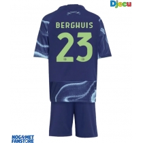 Ajax Steven Berghuis #23 Gostujuci Dres za djecu 2025-26 Kratak Rukav (+ Kratke hlače)